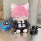 Only Clothes For 20cm Doll Cool Agent Suit Black White Formal Outfit Set Replacement Clothing For Stuffed Plush Toy Replacement