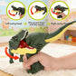Press Bite Roaring Dinosaur Toy, Electronic T-Rex with Shaking Head & Sound Effects, Interactive Tyrannosaurus Rex Gift for Kids