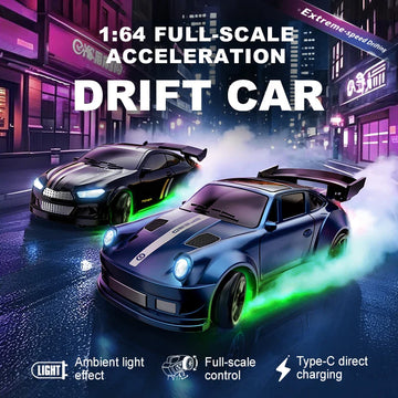 1/64 Scale Drift RC Car 4WD Mini Racing Model with 2.4GHz Remote