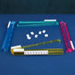 4pcs Mahjong Pusher Rack Clear Multicolor Mahjong Pusher Racks Acrylic Storage Organizer Board Game Accessories Mahjong Supplies