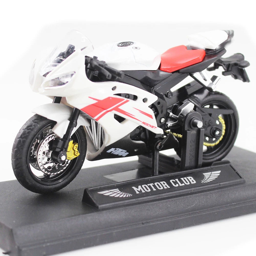 1:18 Home Children Plastic Car Decor Off-road Vehicle Collection Office Model Toy Diecast Motorcycle Simulation Portable
