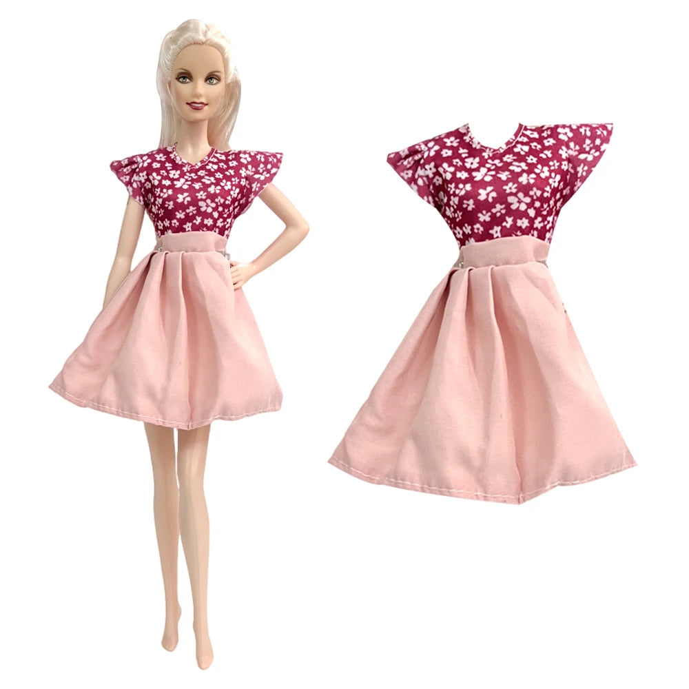 NK 1/6 Doll Princess Hot Sell Fashion Doll Dress Pink Suit For 11.5 Inch Doll Clothes Hat For 29CM Dolls Accessories Gift Toy JJ