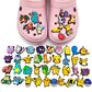 Hot 9-47pcs Pocket Monster Shoes Charms PVC Cartoon Shoe Decoration Accessories Clog Sandals Buckle Friends Gift Fast Delievery