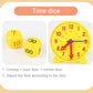 Children Montessori Clock Educational Toys Hour Minute Second Cognition Matching Puzzle Toys Kids Early Preschool Teaching Aid