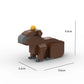 Animal Series 75Pcs MOC Bricks Capybara Figires DIY Building Blocks Kids Education Toys For Children Birthday Gift