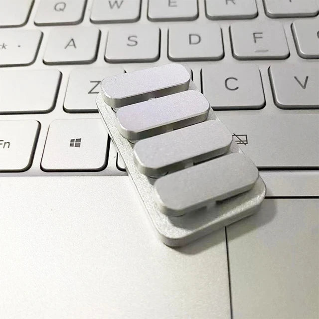 Metal Skull Push Slider Stress Relief Toy Anti Stress EDC Top Spinning Poker Toys Portable Decompress Magnetic Toys Adults Gifts