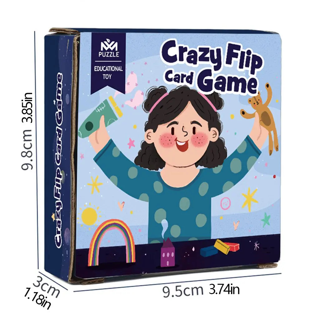 Montessori Toys Bump Card Game Playing Card Game Memory Training Matching Card Game Children Kids Animal Cognitive Education Toy