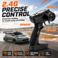 4WD High Speed RC Car 2.4G Remote Drifting Car 1:24 Scale Dual Mode One Click Switch LED Headlight Taillight Long Battery Life Racing Toy Car