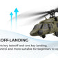 Wltoys K170 RC Helicopter UH-60L 4 Channel Remote Control Brushless Helicopters with Gyro and LED Light Durable Airplane Toy