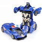 Mini 2 In 1 Car Toys One-key Transformable Car Toys Automatic Transforming Robot Model Car Diecasts Toy Boys Gifts Children Toy