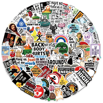 50/100PCS Funny Prank Meme Stickers Graffiti Cartoon Toys Decals DIY Skateboard Notebook Fridge Helmet Waterproof Sticker