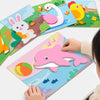 DIY Cartoon Animal 3D Eva Foam Sticker Puzzle 20 Styles Handmade Early Learning Educational Toys for Children Kids Gift