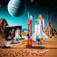 Space Rocket Building Blocks Set STEM Educational DIY Puzzle 3D Assembly Model Construction Toy for Kids Boys Girls School Gift