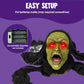 Outside Zombie Groundbreaker Halloween Decoration Outdoor Halloween Zombie Decor with Sound and Flashing Eyes Scary Groundbreaker for Yard Lawn Graveyard Decorations