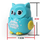 Classic Wind Up Interactive Owl Shaped Press Mechanical Sliding Toys for Boys Girls Birthday Xmas Gift