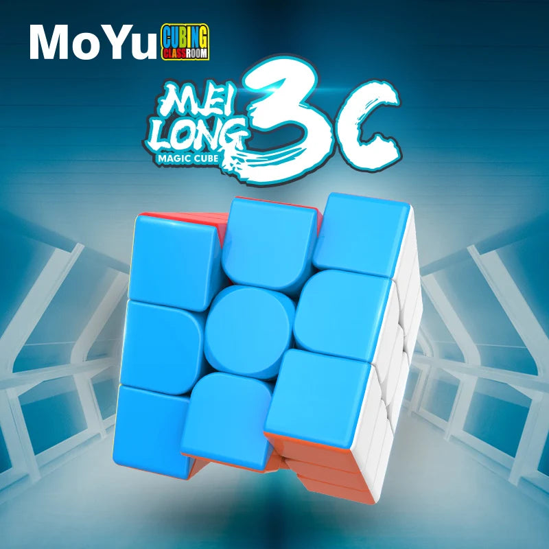 MoYu Meilong3/3C 3x3x3 Magic Cube Carbon Fiber Macaron Speed Cube Puzzle Children Gift Adult Educational Professional Fidget Toy