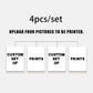 1/2/3pcs Personalized Custom Canvas Prints Photo Poster for Family Life Pet Anime Birthdays Weddings Scenery Home Wall Art Decor