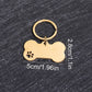 Custom Name Dog Tags Personalized Text Dog ID Tag Bone Shaped Stainless Steel Laser Engraving Anti-lost Customized Pets ID Tag