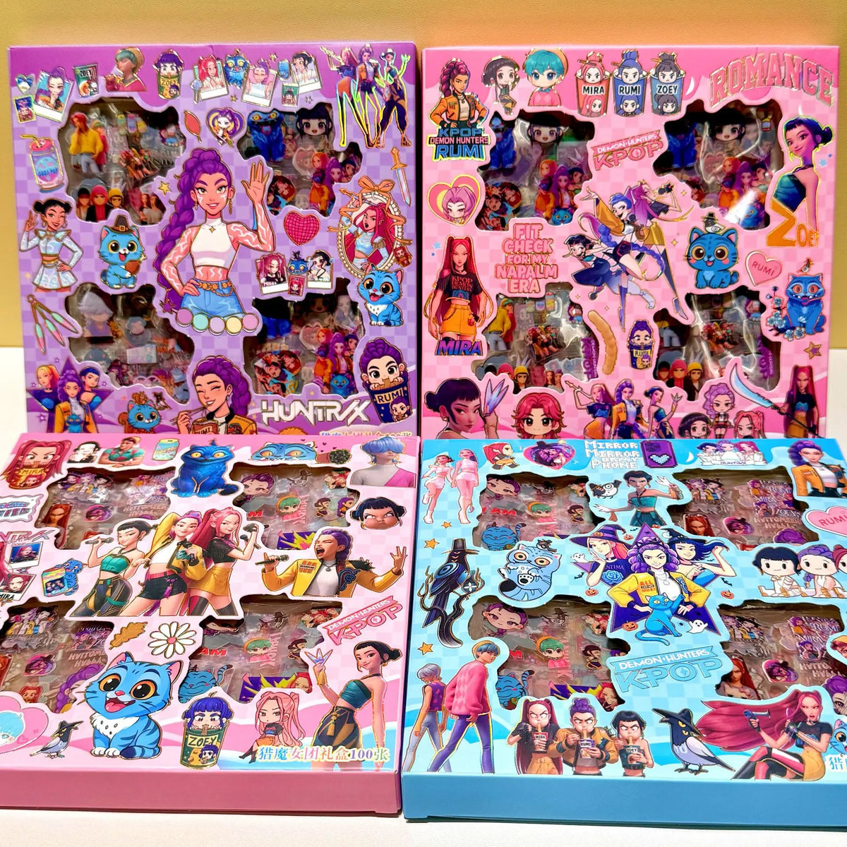 100pcs/set Idol Theme Cartoon Anime Stickers Rumi Mira Zoey Waterproof DIY Decorative Gifts for Guitar Notebook Luggage