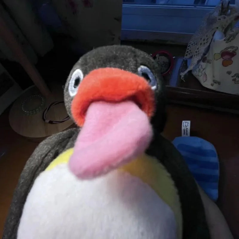 15cm Creative Tongue Sticking Penguin Plush Toy Cute Penguin Stuffed & Plush Animals Funny Prank Toy Gifts for Boys and Girls