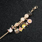 Sailor Moon Charm Bracelet - Gold Plated with Luna, Artemis & Usagi Themed Charms, Anime Cosplay Jewelry