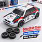 ZNLYRION RC Drifting Race Car 1:24 Scale 4 Wheel Drive 20km/h Adjustable High/Low Speed With Spare Drift Tires LED Headlight Taillight RC Toy For Boys Adult