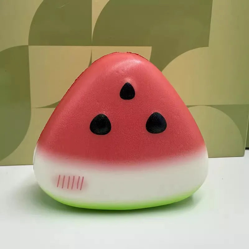 Cute Watermelon Squishy Fidget Adult Slow Rebound Decompression Toy Anti-Stress Slow Rising Fruit Soft Stress Relief Squeeze Toy