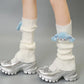 Hatsune Miku Crew Neck Socks Cute Kawaii Vocaloid Anime Printed Cotton Stockings Tube Socks Over the Knee Socks Girls Fan Gift