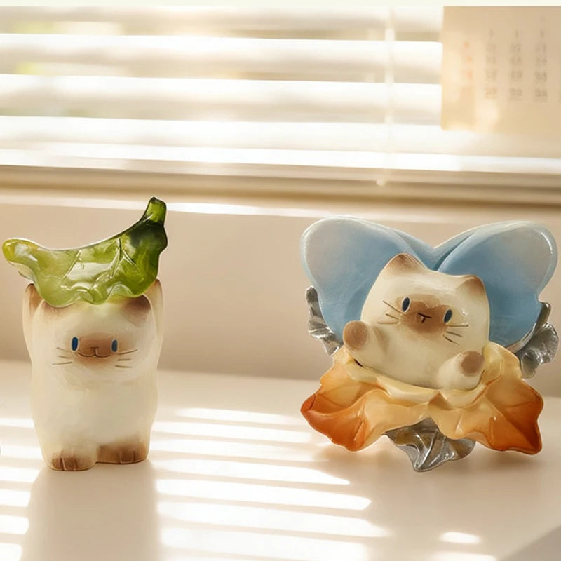 Cat Pai Full Of Vitality Series Blind Box Trendy Toys In-Vehicle Decoration Exquisite Resin Model Mystery Box Surprise Fun Gifts