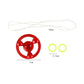 3/6/9pcs New Luminous Hand Pull Luminous Flashing Rope Flywheel Toy Led Light Toy Novelty Flywheel Flash Gyro Gift Toys
