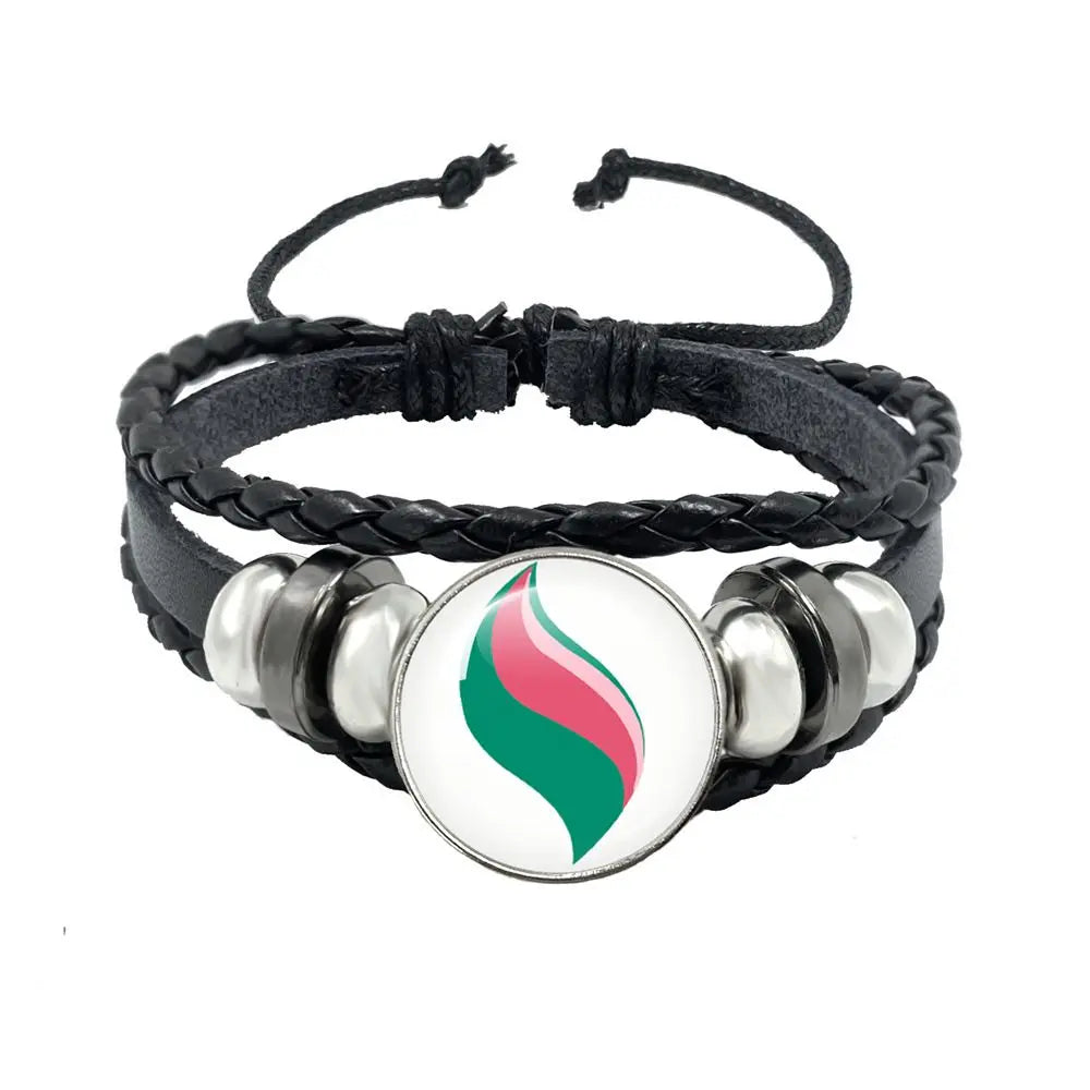 Mega Stone Key Chain Anime Peripheral Creativity Exquisite Fashion Black Leather Rope Buckle Key Chain Trend