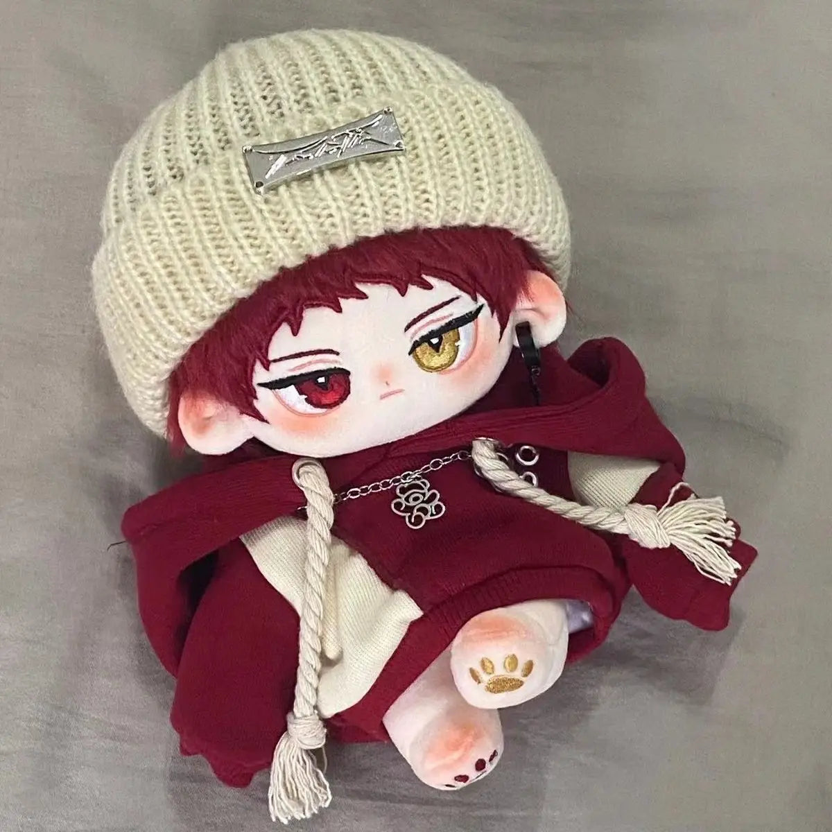 Stuffed 20cm Cotton Doll Dress-up Clothing Handsome Sports Hoodies Sets Black Purple Red Hooded Sweatershirts Gift Toys for Kids