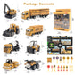 6pcs/set Alloy Engineering Truck Toy Car Classic Construction Model Vehicle Loader Tractor Excavator Toys for Boys Gifts