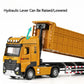 1/50 Extended Dump Truck Model Toy Metal Diecasting Doors Opened Sound Light Pull Back Vehicle Models Ornaments Children's Gifts