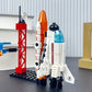 Space Rocket Building Blocks Set STEM Educational DIY Puzzle 3D Assembly Model Construction Toy for Kids Boys Girls School Gift