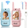 2PCS  Video Walkie Talkies for Kids Rechargeable Toddler Toys  for Indoor Camping Travel  Birthday Gfits for Kids Ages 3-12