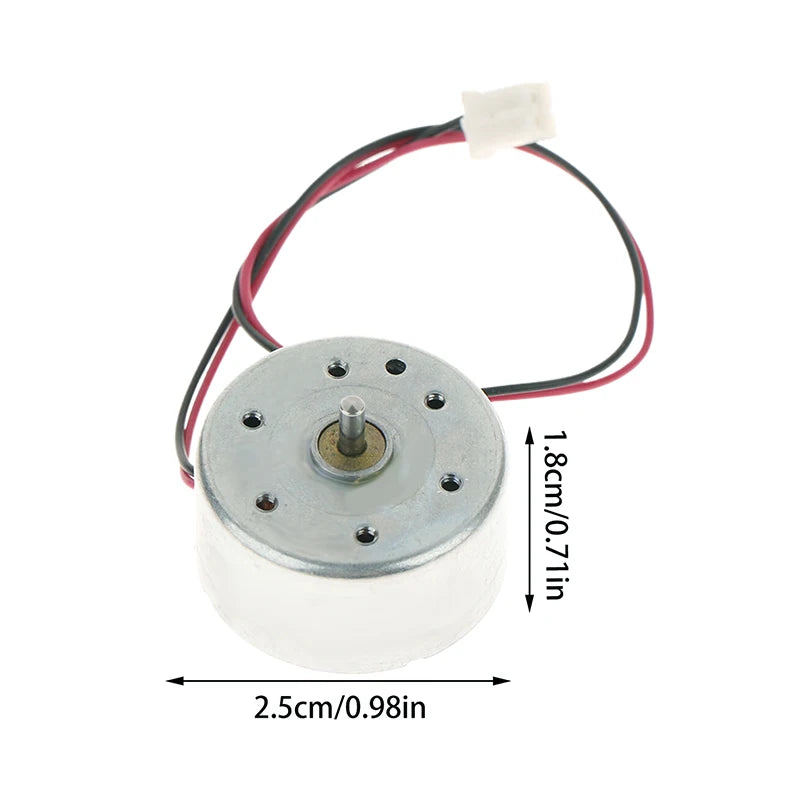 **RF-300C Mini 300 Motor DC 1.5V -6V 7000RPM Micro 24.4MM Round Spindle Motor Low Current DIY Solar Power Fan Hobby Toy Model