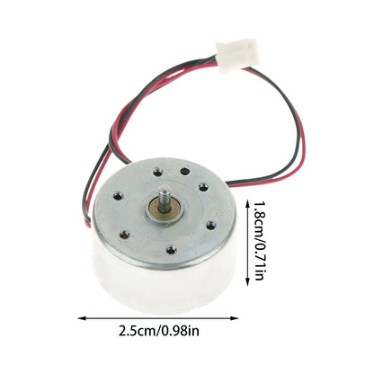 **RF-300C Mini 300 Motor DC 1.5V -6V 7000RPM Micro 24.4MM Round Spindle Motor Low Current DIY Solar Power Fan Hobby Toy Model