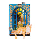 Fridge Magnet DIY Book Nook Kit 3D Puzzle Toy Dollhouse Shop Animal Mini House Furniture Creative Assembly Model Decoration