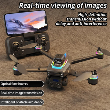 New B10S Drone 8K Professional HD Dual Camera Brushless Obstacle Avoidance Aerial Photography Foldable Quadcopter Toys Gifts