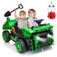 24V Ride on Toys with Remote Control, 2 Seater 400W Ride on Dump Truck, Electric Powered Ride on with Dump Bed, 3 Speeds, Shovel, Blue