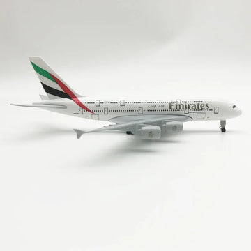 Plane Model Airbus A380 20cm Aircraft Model Emirates Metal Replica Alloy Material Aviation Simulation Airplanes Decoration