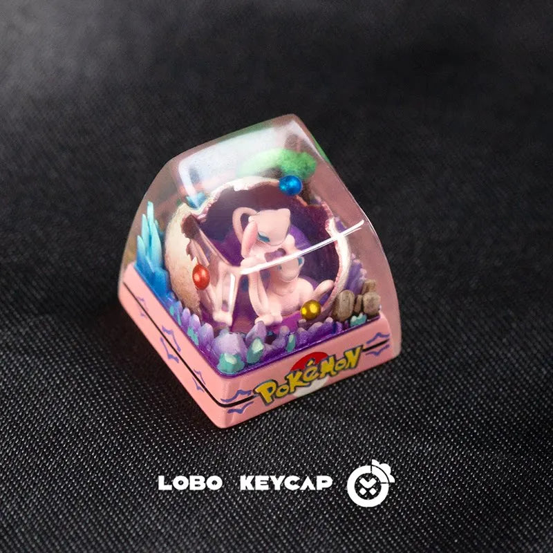 Pokemon Transparent Esc Keycap Keyboard Accessories Anime Cute Resin Shrink Drip Glue handmade Keycaps Anime Fans Gift