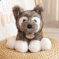 22cm Simulation New Small Milk Dog Doll Stuffed Plush Toy Cartoon Anime Cute Pillow Children's Birthday Gift Fun Doll