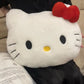 Anime Sanrio Hello Kitty Cute Cartoon Head Plush Pillow Sofa Bedside Cushion Car Cushion Nap Pillow Birthday Gifts for Girl