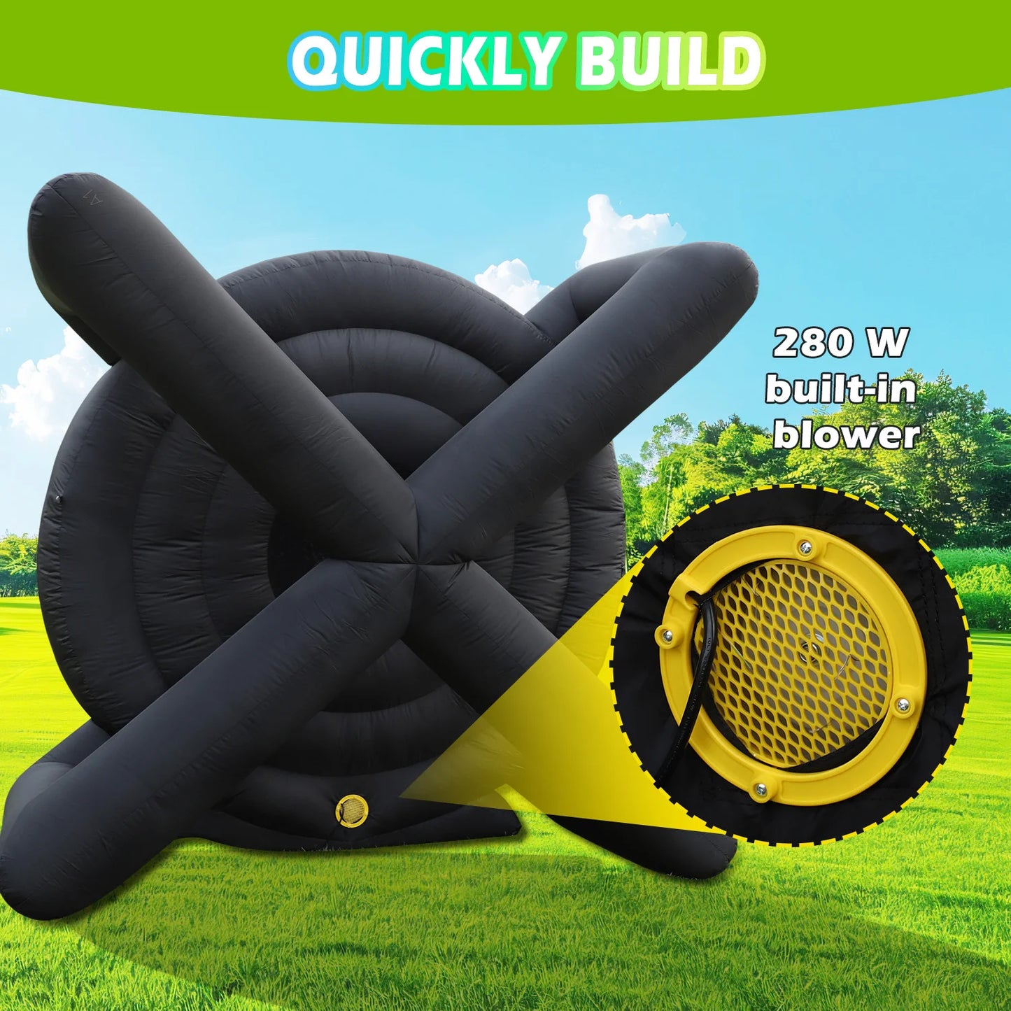 10FT Inflatable Soccer Dart Board for Adults.(Built-in UL Blower) Giant Soccer Dart Board Comes with 8 Soccer Balls for Outdoor Games,Carnival Games,Backyard Games,Camp Activities & Soccer Parties