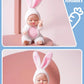 6Pcs Reborn Doll Kit Toy Simulation Princess Dolls Toy Mini Cute Sleeping Baby with Clothes Accessories Birthday Gift for Kids