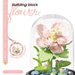Micro particle building block bouquet handmade gift, children's puzzle toy handmade DIY sunflower desktop decoration ornament