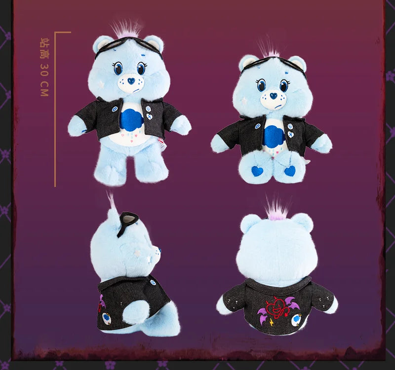 Care Bears 33cm Plush Toy Cartoon Dolls Cute Stuffed Bear Toys Denim Jacket Soft Animal Doll Gift Home Decor Ornament Collectib