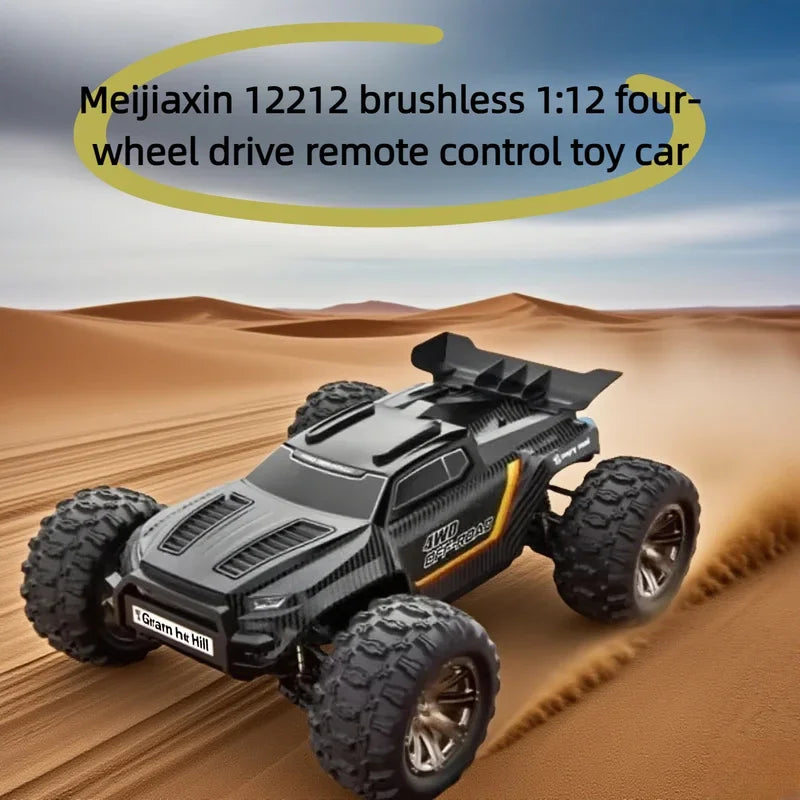 MJX 1:12 12212 Remote Control Car 58KM/H Monster Truck RC Four-Wheel Drive 3S High-Speed Brushless For Adult Toys Gift